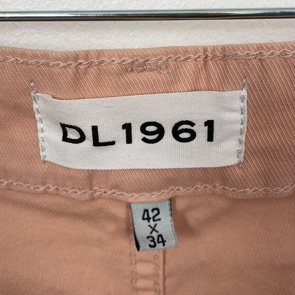 DL1961 Russel Slim Straight Leg Mens 42/34 Pink Jeans 5 Pocket Big Tall Pants - Picture 9 of 9